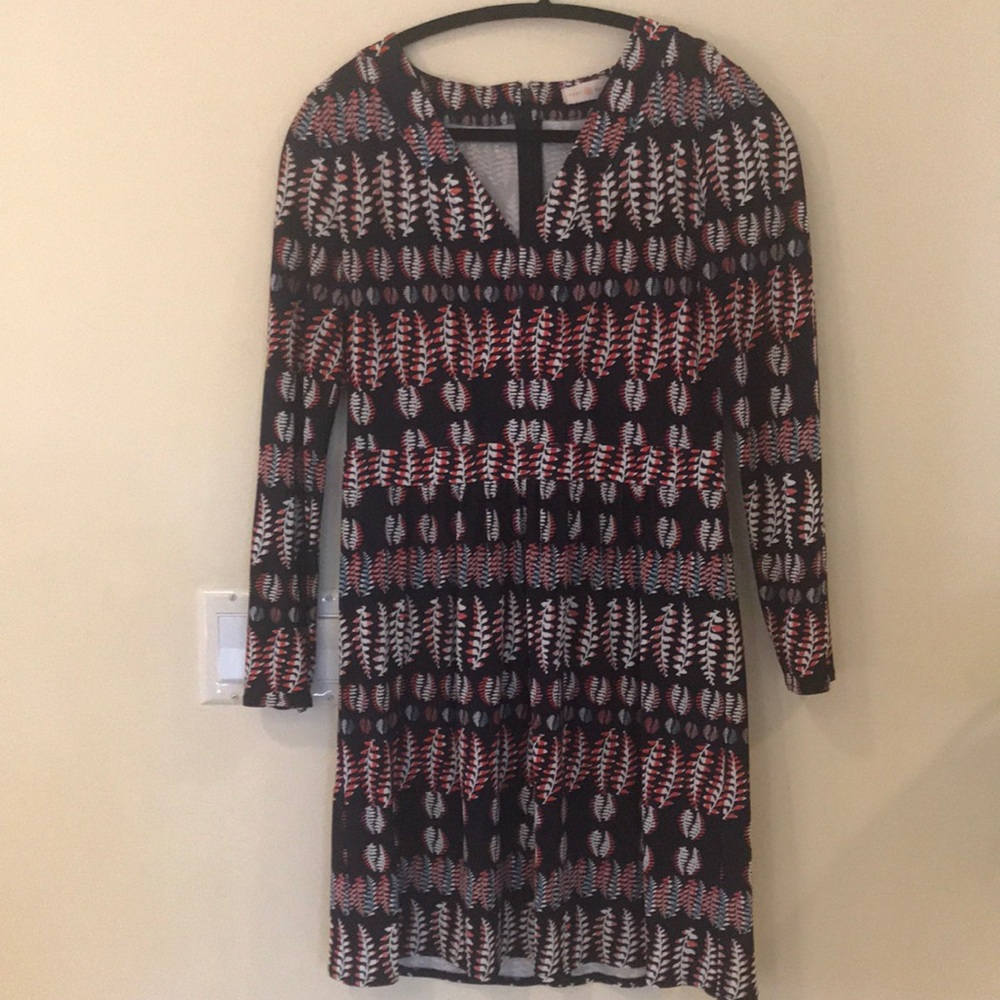 Tory Burch long sleeve patterned dress-SIZE SMALL